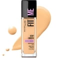 thumbnail image 3 of (2 pack) Maybelline Fit Me Dewy and Smooth Liquid Foundation, SPF 18, 210 Sandy Beige, 1 fl oz, 3 of 8
