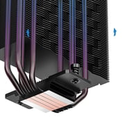 مبرد هواء PCCooler RZ400-BKNWNX-GL 230W TDP CPU، أسود