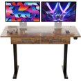 thumbnail image 2 of 45" Office Electric Standing Desk with 2 Drawers Adjustable Height Desk, 2 of 14