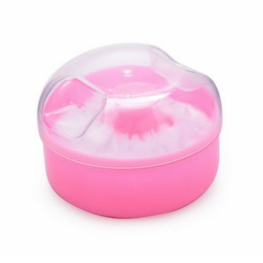1Pc Body Cosmetic Powder Puff Kit Sponge Box Case Container(Yellow ...