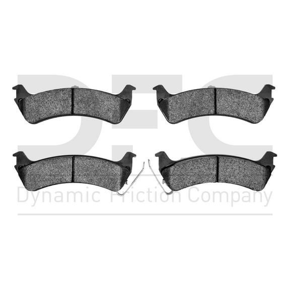 Dynamic Friction Company 5000 Advanced Brake Pads - Semi Metallic 1551-0664-00-Rear Set For 1995-2003 Ford Windstar