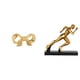 thumbnail image 1 of Asa de mueble,Tirador de latón con forma de lazo para muebles o armario,Estatua del corredor,Estatua de corredor,escultura de arte abstracto,figura,Figura de personaje coleccionable para, 1 of 8