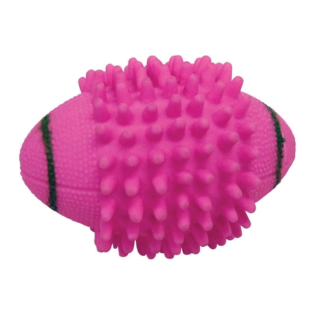 Balón de fútbol Squeaky Dog Toy Boss Pet Digger's Spiked M, rosa