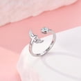 thumbnail image 4 of Angel Wings Cross Ring Sterling Silver Always With you Ring for Women, 4 of 6