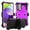 Purple, variant on FIEWESEY for Samsung Galaxy A53 Phone Case,Heavy Duty Shock-Absorption/High Impact Resistant Armor Holster Defender Case with Kickstand + Swivel Belt Clip Holster for Samsung Galaxy A53 (Black)