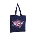 thumbnail image 2 of Awkward Styles Breast Cancer Survivor Tote Bag Cancer Awareness Canvas Bags Breast Cancer Awareness Shopper Pink Ribbon Book Bag Pink October Gifts Support for Cancer Survivors Cancer Support Ribbon, 2 of 5
