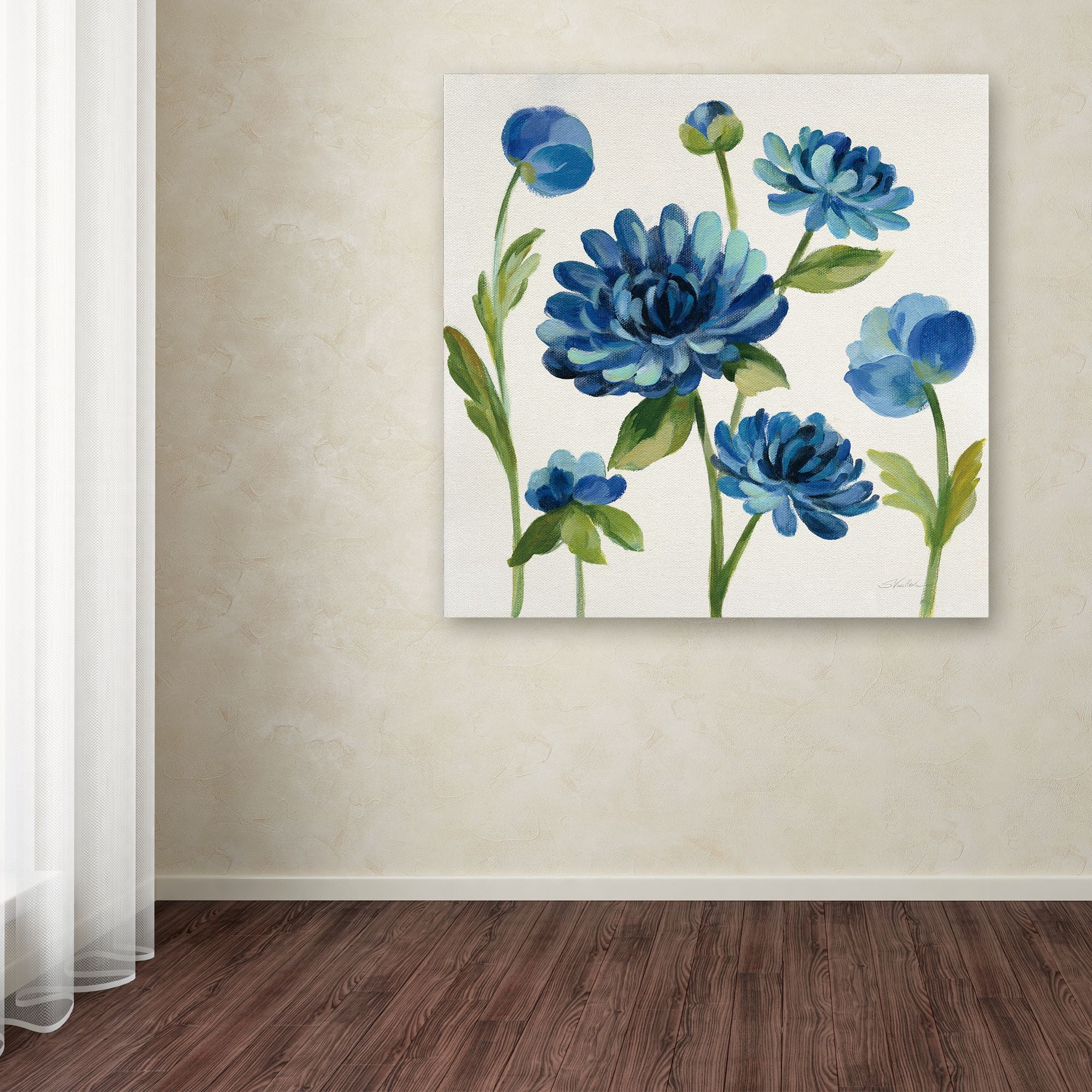 Trademark Fine Art 'Seaside Garden II' Canvas Art by Silvia Vassileva