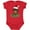Red, variant on Inktastic Christmas Dachshund Dog Santa Boys or Girls Baby Bodysuit