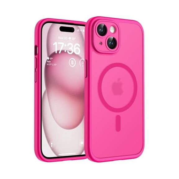 Eryueer for Phone 15 Case, Compatible with Magsafe Charger, Full Camera Protection, Drop Protection, Translucent Matte Phone Case for iPhone 15 6.1 inch