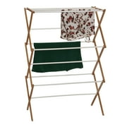 Household Essentials Collapsible Bamboo Clothes Drying Rack