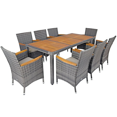 costway 9pcs patiojoy gymax cushioned