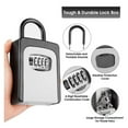thumbnail image 2 of Key Lock Box Portable Combination Lockbox Wall-Mounted Key Storage Box Resettable Code Safe ,Easy to Use, 2 of 7