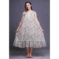 thumbnail image 2 of Bimba Chemises de Nuit en Coton Imprimé Magnolia Sans Manches pour Femmes Robe de Nuit Maxi XXX-Large, 2 of 6