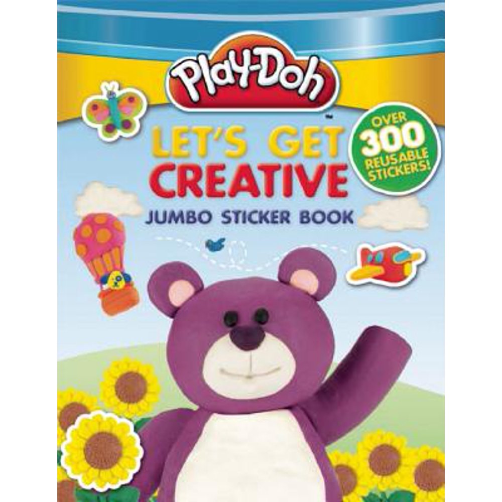 PlayDoh Jumbo Sticker Book Let's Get Creative