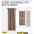 thumbnail image 5 of NICETOWN Blackout Curtains for Bedroom/Living Room Soundproof Solid Thermal Insulated Light Blocking Backtab/Rod Pocket Modern Drapes (2 Panels, 34" W x 84" L, Cappuccion), 5 of 6
