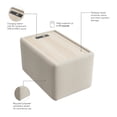 thumbnail image 3 of Assemble Modular Side Table with Charging Station in Oat Fabric, 3 of 8