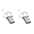 thumbnail image 4 of Sidaley Mini U Disk USB 2,0 USB Flash Drive de alta velocidad portátil computadora Flash Disk Recorder 16GB 32GB 64GB Pendrive Memoria Usb Plata 32g 2piezas, 4 of 6