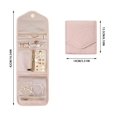 thumbnail image 3 of 2025 Organizador de joyas portátil con rollo plegable, bolsa para joyas, bolsa para cosméticos, expositor de joyas, bolsa plegable para viajes y hogar, 3 of 5