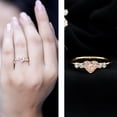 thumbnail image 4 of Rosec Jewels IGI Certified Lab Grown Pink Diamond Heart Promise Ring - 1 Carat - VS1 Grade - Pink White Diamond Ring - Gift for Special Occasions, 14K Yellow Gold, US 6.00, 4 of 9
