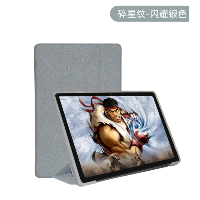 Case pour Teclast M50pro Tablette 10.1 Pouces, Coque Souple TPU la Plus Récente Support Pliable pour M50 Pro M50HD+ Stylet Argent Teclast M50