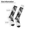 thumbnail image 2 of Daiia Sports Socks Majestic Wolf Landscape Printed Novelty Crew Socks for Men Women Knee High Socks Cotton Socks Soft & Breathable Support Unisex Socks, 2 of 9