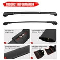 thumbnail image 3 of Ikon Motorsports Roof Rack Compatible With 2014-2024 Subaru Forester All Models Black Top Roof Rack Cross Bar Cargo Luggage Carrier Aluminum 6PCS, 3 of 8