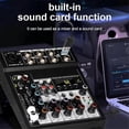 thumbnail image 4 of Portable Bluetooth Audio Mixer Console 5 Channels Soundcard USB Play, 4 of 5