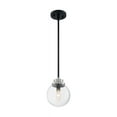 thumbnail image 3 of 60/7131-Nuvo Lighting-Axis-1 Light Pendant in Industrial Style-7.75 Inches Wide by 10.25 Inches High-Matte Black/Brushed Nickel Finish, 3 of 5