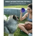 thumbnail image 5 of Dog balls,Heavy Duty Squeaky Dog Ball for Medium Large Dogs,Spikey Dog Ball Toys for Clean Teeth and Training Large Dog Toys for Aggressive Chewers,Purple 2.56", 5 of 6