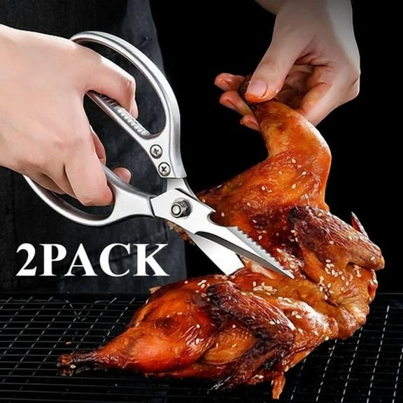 Stainless Steel Kitchen Shears Heavy Duty Scissors For Meat Fish Chicken Bones