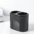 Mainstays Basic Ceramic Toothbrush Holder Rich Black