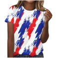 thumbnail image 5 of QUNYINEY Crew Neck Womens Tshirts Independence Day Short Sleeve Casual Tops Loose Pullover Shirts, 5 of 5