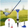 thumbnail image 4 of enqiretly 10 Pieces Golf Ball Step Down Tees Portable Multi-colors Holder Plastic Training Practicing Outdoor Sporting Equipment Blue, 4 of 4