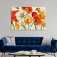 thumbnail image 3 of Great Big Canvas "Poppies Melody I"  by Lisa Audit Burgundy Peach Traditional  Wrapped Canvas Print Wall Artwork, 3 of 7