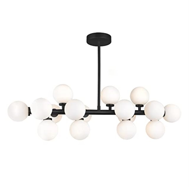 CWI Lighting Arya 16 Light Chandelier With Black Finish