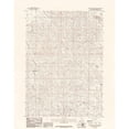 thumbnail image 3 of USGS 12x14 Black Modern Framed Museum Art Print Titled - Rocky Butte Gulch Wyoming Quad - USGS 1984, 3 of 5