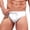 White, variant on Mens Gradient Swim Briefs Stylish Comfortable Bikini Swimwear Sexy Micro Swimsuit Bathing Suit Speedo Mens Swim Brief(White,XL)