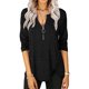 thumbnail image 3 of Top de Mujer ANGGREK Camisa Casual de Color Puro de Poliéster, 3 of 6