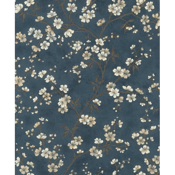 Rasch Tsubomi Blue Cherry Blossom Wallpaper