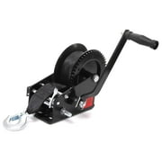 Hidove 3500LBs Boat Trailer Winch with 33FT Strap, Featuring 2-Way Ratchet & 4:1/8:1 Gear Ratio, for Trailers, Truck, RV, ATV