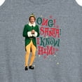 thumbnail image 3 of ELF - Christmas Omg I Know Him - Women's Racerback Tank Top, 3 of 5