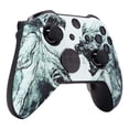 thumbnail image 3 of eXtremeRate Red Shadow Soft Touch Replacement Faceplate Front Shell for Xbox One Elite Controller Model 1698, Xbox One Elite Series 2 Core with Thumbstick Accent Rings - Controller NOT Included, 3 of 8