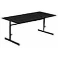 thumbnail image 3 of Correll 30"x48" Adjustable Height Training & Computer Tables, Black Granite High Pressure Laminate, Computer Work Station (CSA3048-07), 3 of 4