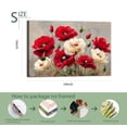 thumbnail image 2 of Larbulse Red And Cream Poppies Canvas Wall Art Home Decor Poster Vintage Funny Print Picture Abstract Bedroom Living Room Kitchen Posters Decor, 2 of 5