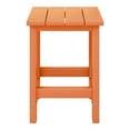 thumbnail image 3 of WestinTrends Malibu Kids Outdoor Patio Furniture HDPE Adirondack Square Side Table, Orange, 3 of 14