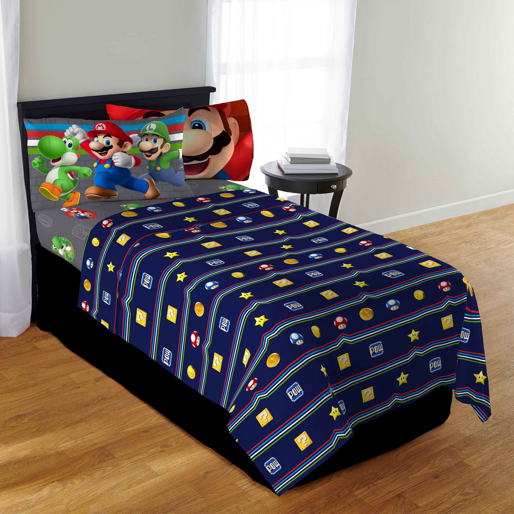 Super Mario Defiant Room Darkening Boys Bedroom Curtain