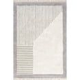 thumbnail image 2 of nuLOOM Kadie Modern Striped Tasseled Area Rug, 8' x 10', Gray, 2 of 9