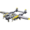 thumbnail image 2 of Apostrophe Games P-38 Lightning Aircraft Building Block Set - 937 Pieces - Air Force Fighter Plane Toy Set – for Kids and Adults – Compatible with All Building Bricks, 2 of 5