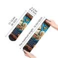 thumbnail image 4 of Rocae Whimsical Sailboat Ocean Art for Premium Adult Socks,Comfortable, Breathable, and Durable Socks, Perfect for Everyday Wear, 4 of 7