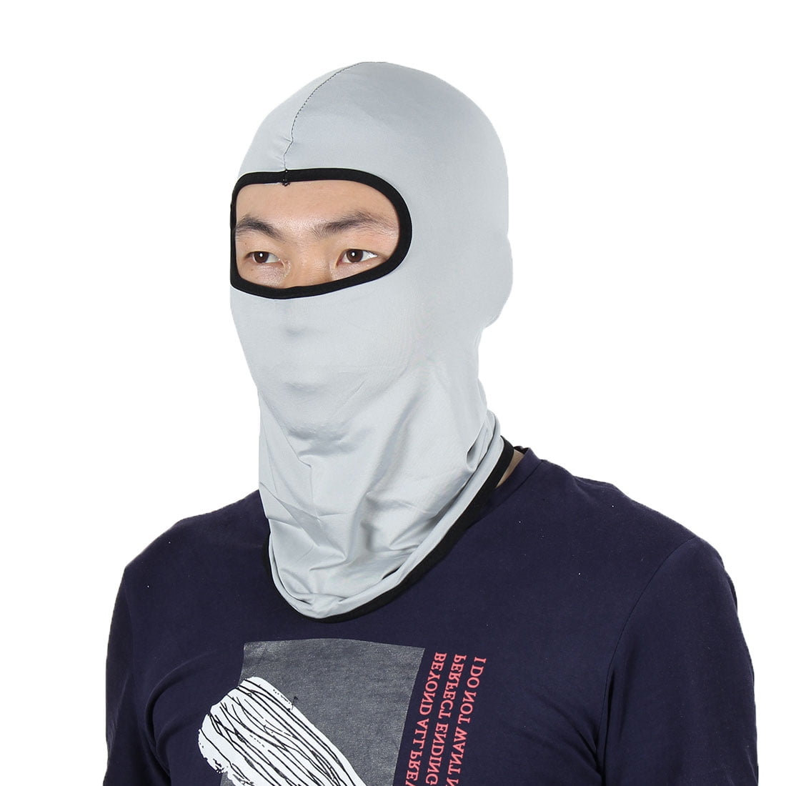 Full Face Mask Outdoor Activities Cycling Biking Neck Hat Helmet Balaclava Gray by Unique-Bargains